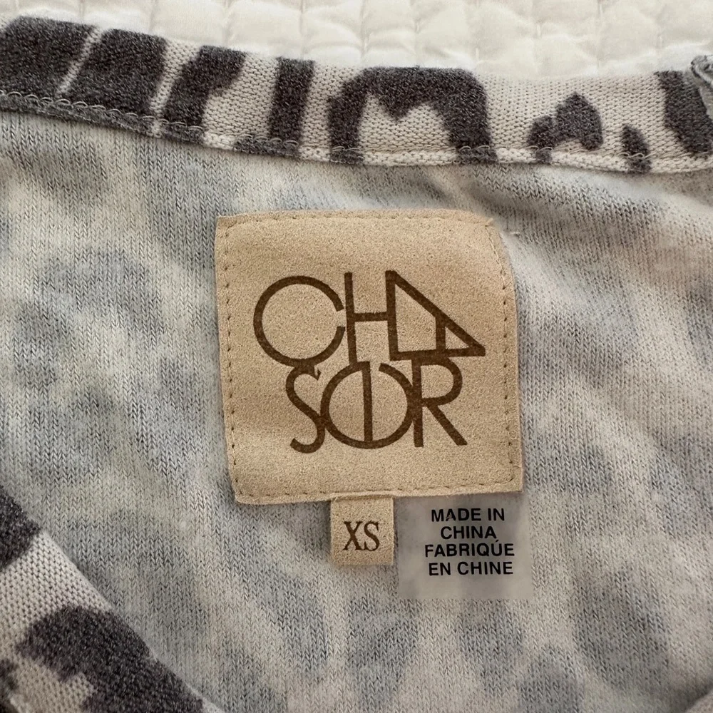 Chaser Leopard Print Ripped Top - Picture 2 of 3